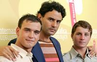 Filippo Pucillo, Vincenzo Amato and Francesco Casisa at the photocall of "Nuovomondo (Golden Door)" during the 63rd Venice International Film Festival.