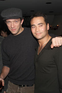 Mark Dacascos and Vincent Cassel at the private reception with the cast of "Brotherhood Of The Wolf."