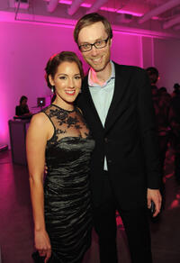 Carly Craig and director Stephen Merchant at the Vanity Fair and Juicy Couture "Vanities" 20th Anniversary in California.