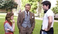 Dakota Blue Richards, Daniel Craig and director Chris Weitz on the set of "The Golden Compass."