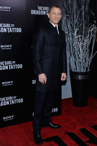 Daniel Craig at the New York premiere of "The Girl With The Dragon Tattoo."
