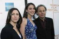 Janice Crystal, Lindsay Crystal and Billy Crystal at the premiere of "My Uncle Berns" during the Tribeca Film Festival.