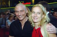 Werner Daehn and his sister Margarite at the premiere of "I, Robot."