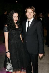 Willem Dafoe and Giada Colagrande at the 2007 Vanity Fair Oscar Party.