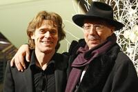 Willem Dafoe and Berlinale chief Dieter Kosslick at the 57th Berlinale International Film Festival.