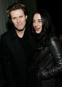 Willem Dafoe and Giada Colagrande at the Cinema Society & GQ Host A Screening Of "Zodiac".