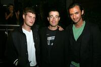 Max Lugavere, Carson Daly and Jason Silva at the AlwaysOn Hollywood Pool Party.