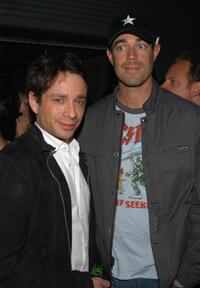 Chris Kattan and Carson Daly at the Sony Computer Entertainment's PSP Factory Party.