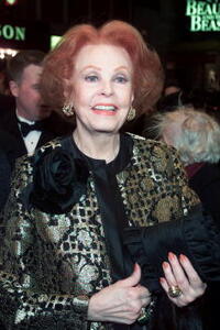 Arlene Dahl at New York for the premier of the Broadway Musical.