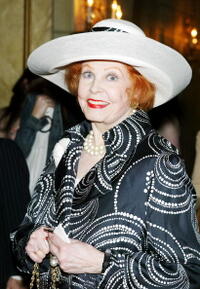 Arlene Dahl at the American Theater Wing luncheon honoring Isabelle Stevenson.