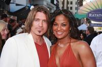 Billy Ray Cyrus and Laila Ali at the Hollywood premiere of "Ratatouille."