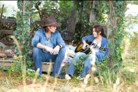 Billy Ray Cyrus and Miley Cyrus in "Hannah Montana: The Movie."