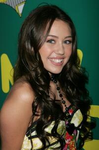 Miley Cyrus at the MTV's Total Request Live.