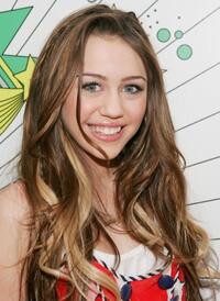 Miley Cyrus at the MTV's Total Request Live.