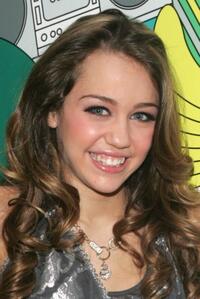 Miley Cyrus at the MTV's Total Request Live.