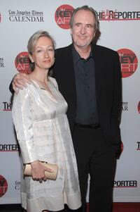 Wes Craven and Iya Labunka at the Hollywood Reporter Key Art Awards.
