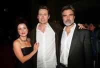 Producer Mary Anne Waterhouse, Director Andrew Currie and Henry Czerny at the Toronto International Film Festival premiere screening of "Fido."