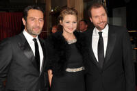 Gilles Lellouche, Virginie Efira and Francois Damiens at the 36th Cesar Awards Ceremony in Paris.