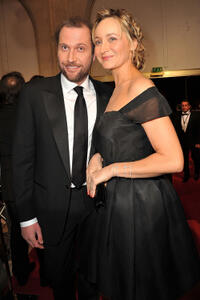 Francois Damiens and Julie Ferrier at the 36th Cesar Awards Ceremony in Paris.