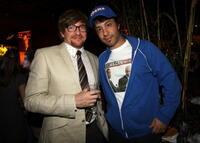 Rhys Darby and Arj Barker at the Comedy Central's "Indecision 2008" Election Night Viewing Party.