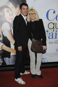 Marc Lavoine and Mireille Darc at the premiere of "Celle que j'aime."