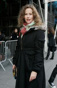 Florence Darel at the Christian Lacroix Fashion show during the Paris Fashion Week Spring-Summer 2008.
