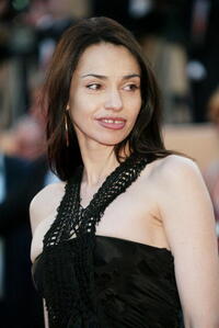 Beatrice Dalle at the 56th International Cannes Film Festival.