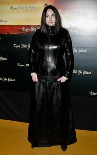Beatrice Dalle at the premiere of "There Will Be Blood."
