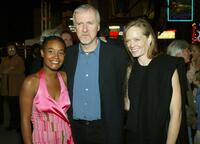 Dijanna Figueroa, Director James Cameron and Suzy Amis at the premiere of "Aliens Of The Deep."