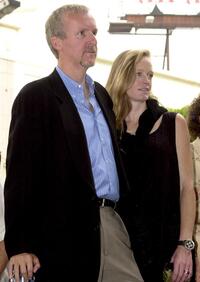 Suzy Amis and James Cameron at the Hollywood Walk of Fame.