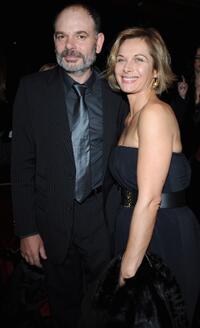 Jean-Pierre Darroussin and his girlfriend Valerie Stroh at the Cesar Film Awards 2008.