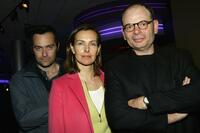 Director Cedric Kahn, Carole Bouquet and Jean-Pierre Darroussin at the screening of "Red Lights" during the 2004 Tribeca Film Festival.