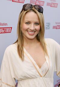 Brianne Davis at the Playstation BANDtogether a benefit.