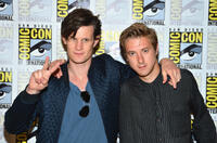 Matt Smith and Arthur Darvill at the press line of "Doctor Who" during the Comic-Con International 2012.