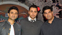 Vir Das, Imran Khan and Kunal Roy Kapoor at the promotional event of "Delhi Belly" in Mumbai.