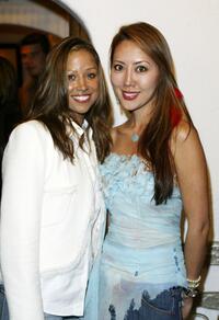 Stacey Dash and Shizue Nobuta at the Shizue handbag Oscar preview launch party.