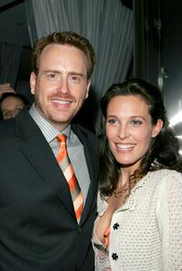 Robert Greenblatt and Erin Daniels at the after party of the premiere of "The L Word."