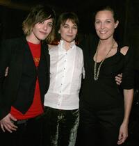 Katherine Moennig, Ilene Chaiken and Erin Daniels at the after party of the season three premiere of "The L Word."