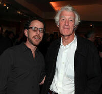 Director Ethan Coen and Roger Deakins at the after party of the screening of "True Grit."