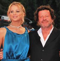 Jennifer Lawrence and Joaquim de Almeida at the premiere of "The Burning Plain" during the 65th Venice Film Festival.