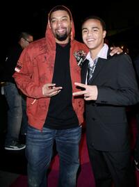 DeRay Davis and Brennan Gademans at the premiere of "How She Move."