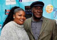 Mo'Nique and John Amos at the National Launch of "Healing Starts With Us" Campaign.