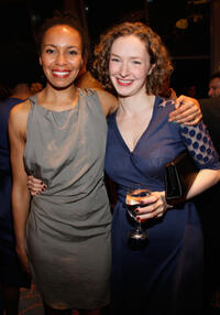 Eisa Davis and Amanda Quaid at the after party of 28th Annual Lucille Lortel Awards.