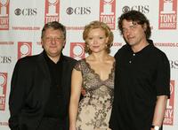 Simon Russell Beale, Essie Davis and David Leveaux at the 2004 Tony Awards Nominees Press Reception.