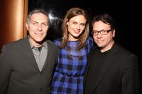 Producer Andy Ostroy, Emily Deschanel and Nathan Dean at the 2009 Tribeca Film Festival.