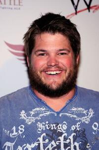 Jareb Dauplaise at the WWE's Summer Slam Kickoff Party.