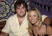 Jason Davis and Stacy Keibler at the after party of the premiere of "Confessions of a Burning Man."