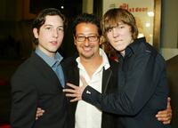 Paul Dano, Chris Marquette and Luke Greenfieldarrive at the premiere "The Girl Next Door".