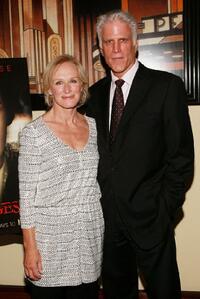 Ted Danson and Glenn Close at the premiere after party for the new FX television series "Damages".