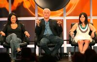 Ted Danson, Jennifer Konner and Alexandra Rushfield from the series "Help Me Help You" attend the 2006 Summer Television Critics Association Press Tour.